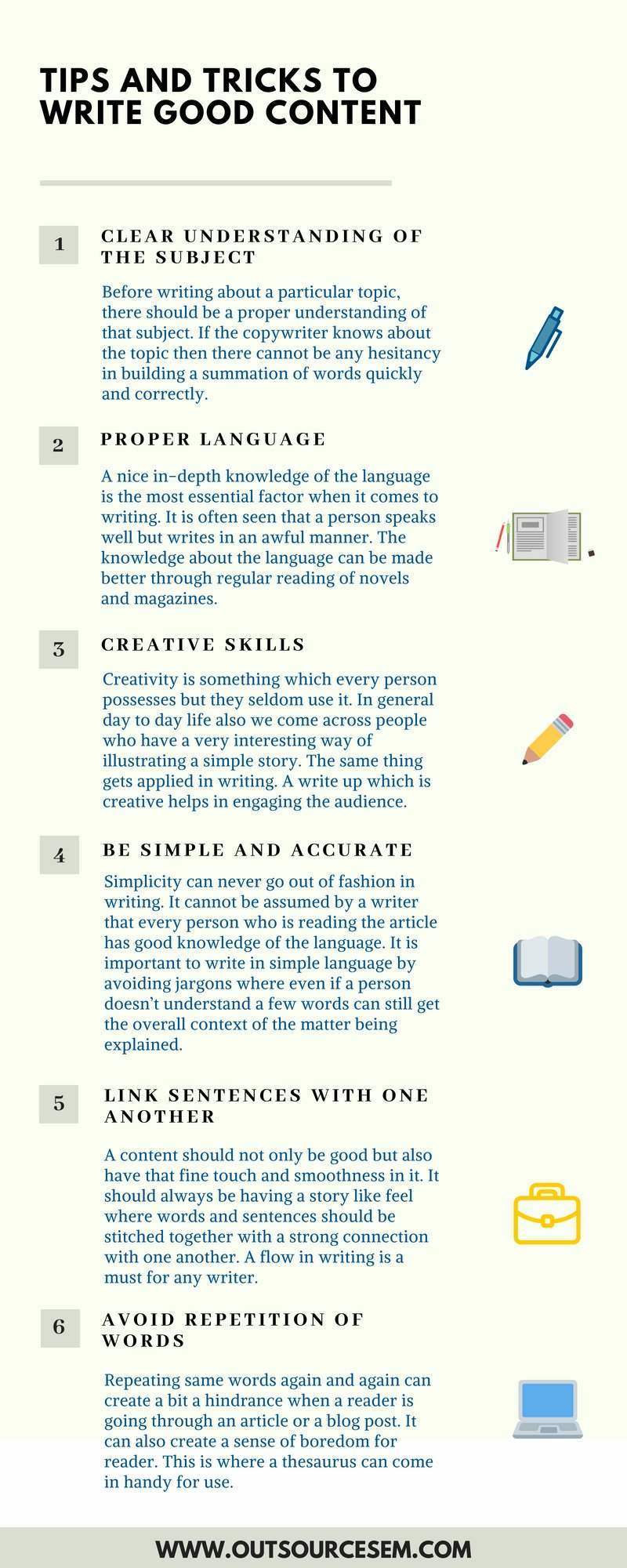 Tips for Developing Effective Writing Skills and Creating Content