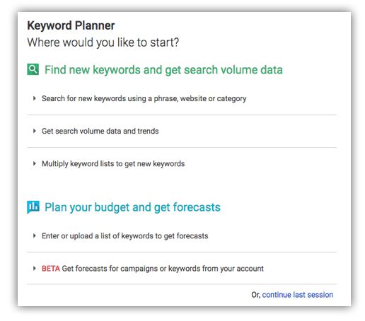 keyword-planner