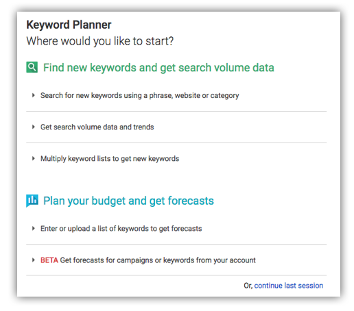 keyword planner image