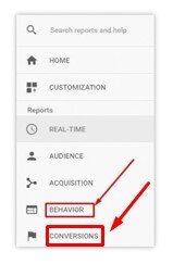 Google-analytics-conversion- behaviour