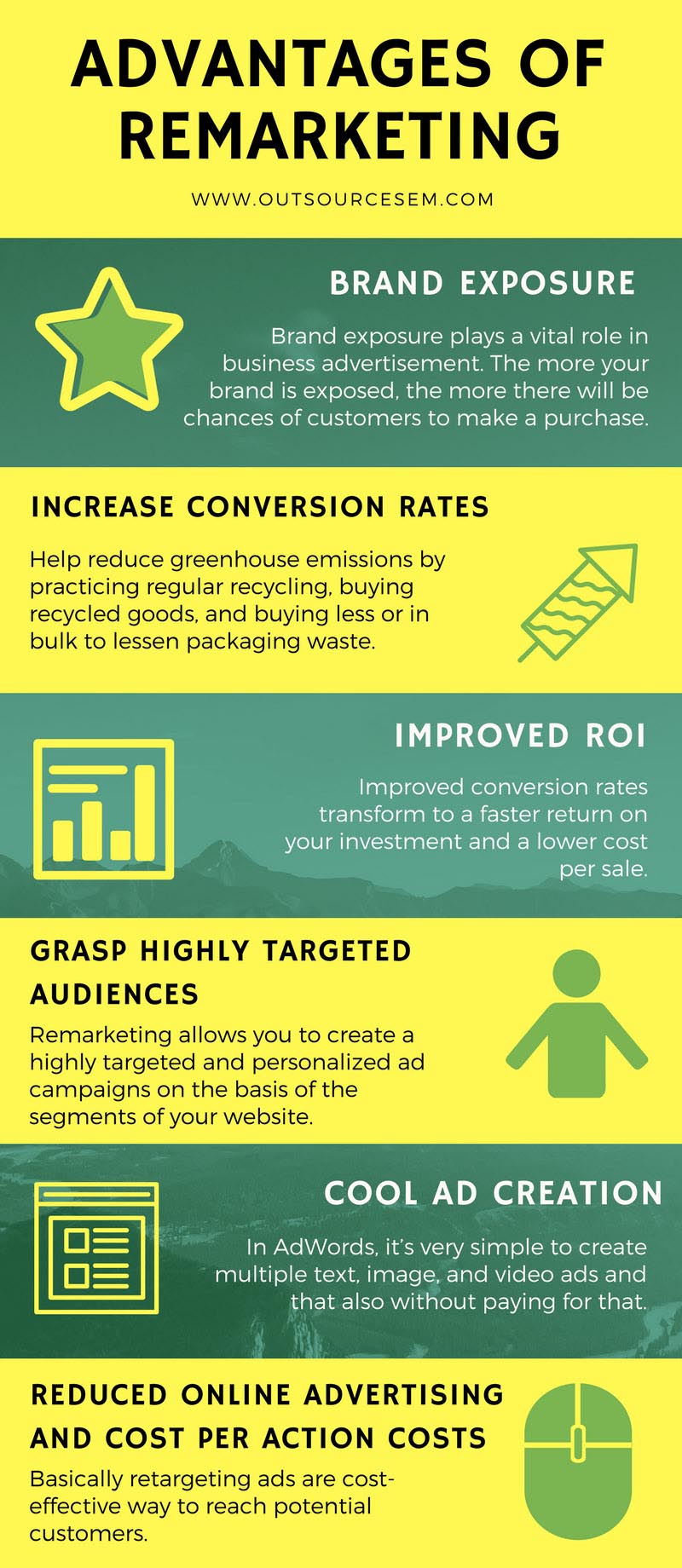 advantages of remarketing infographics