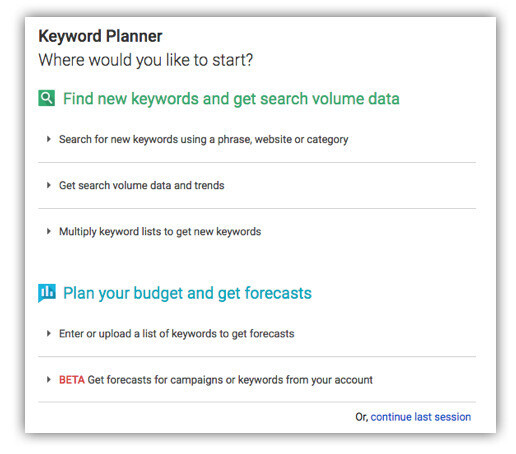 keyword-planner