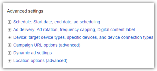 advanced setting