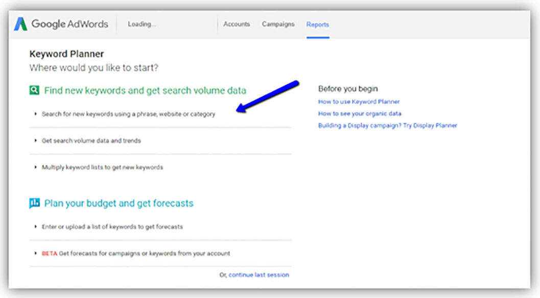 keyword-planner