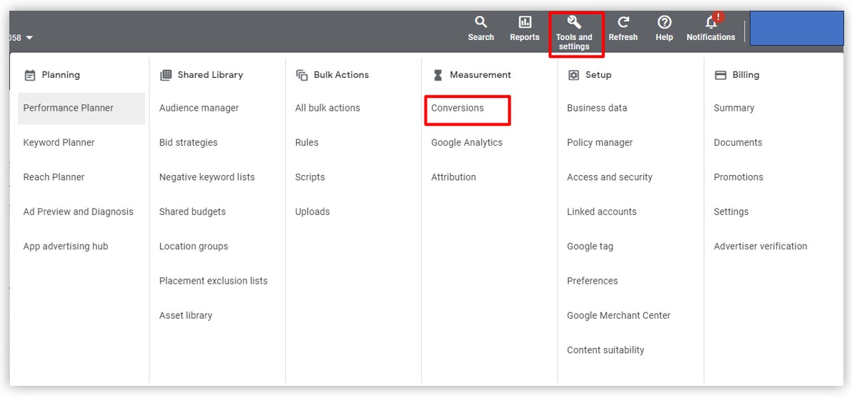 Conversion tracking image