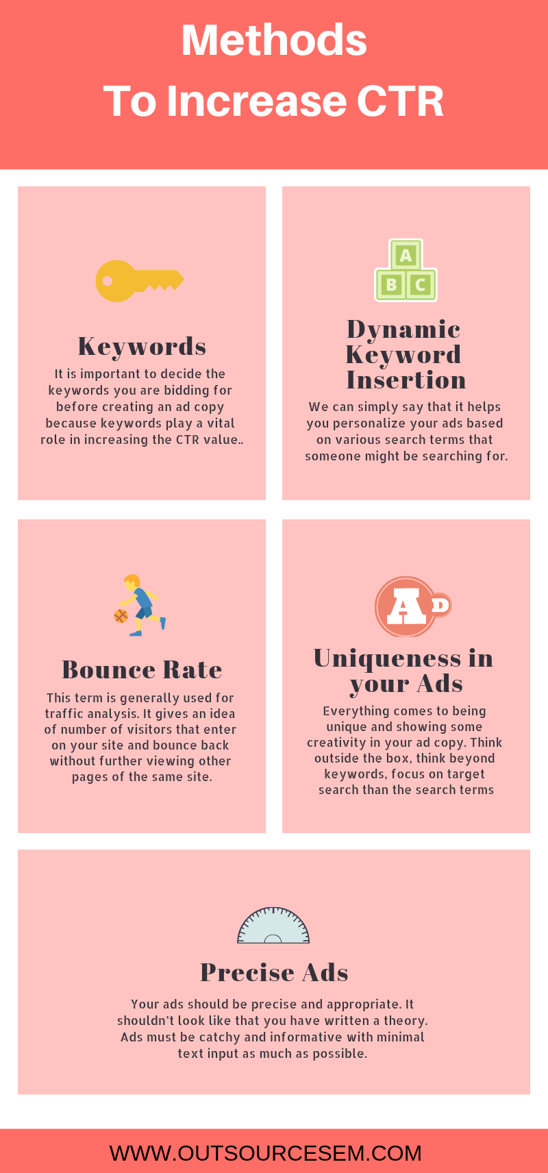 how to increase ctr infografics 