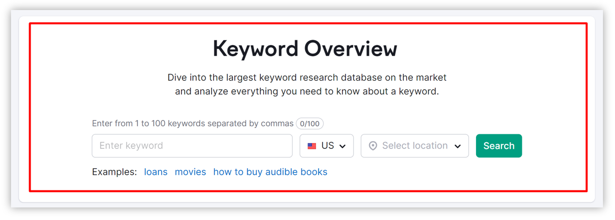 Performance Keyword Research