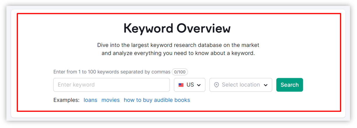 perform keyword research
